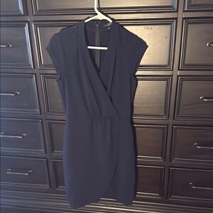 The Limited Navy Mini Sheath Dress with V-neck for Cocktail